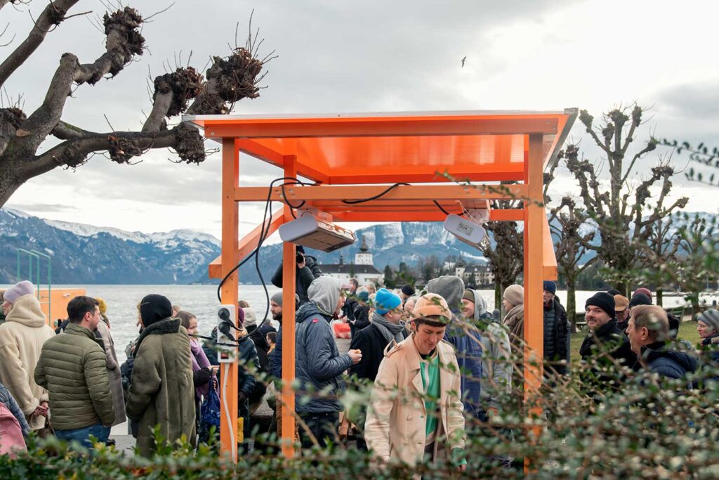 OPENING SAUNA PLATTFORM, 
Warmphasen - Kerstin Reyer & Sophie Netzer, 
Foto: ©Violetta Wakolbinger